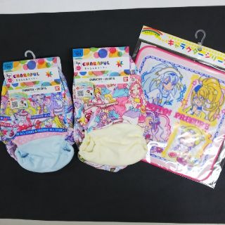 バンダイ(BANDAI)のハンカチのオマケ付きプリキュアショーツ４枚120(下着)