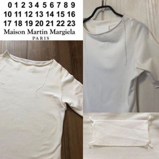 マルタンマルジェラ(Maison Martin Margiela)の激レア 初期白タグ マルタン マルジェラ カットオフ デザイン Tシャツ(Tシャツ(半袖/袖なし))