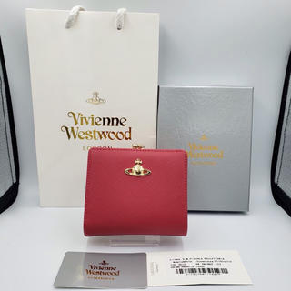 ヴィヴィアンウエストウッド(Vivienne Westwood)の大人気‼︎赤色に近いピンク  ヴィヴィアン  二つ折り財布(財布)
