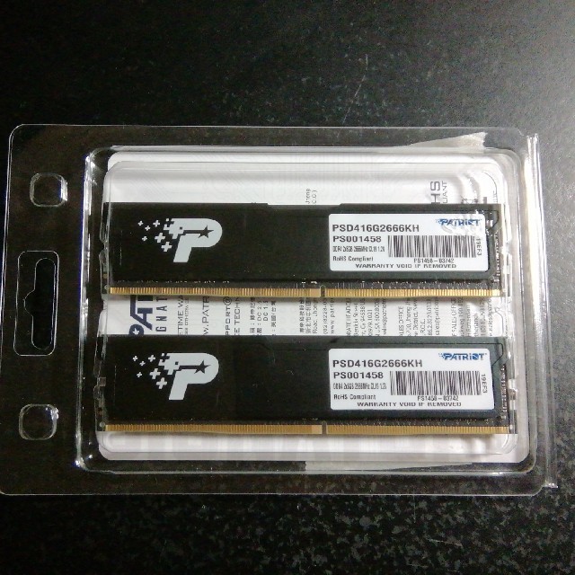 スマホ/家電/カメラ新品未開封  PATRIOT  DDR4-2666 8GBx2 デスクトップ用
