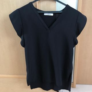 マウジー(moussy)のMOUSSY   袖フリルブラウス(シャツ/ブラウス(半袖/袖なし))