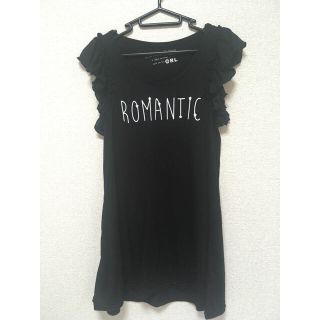 グレイル(GRL)の新品 ロング丈フリルTシャツ(Tシャツ(半袖/袖なし))