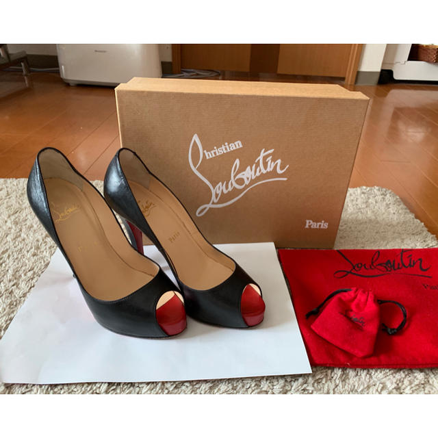 Christian Louboutin(クリスチャンルブタン)のクリスチャンルブタン オープントゥパンプス36.5 レディースの靴/シューズ(ハイヒール/パンプス)の商品写真