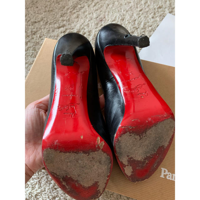 Christian Louboutin(クリスチャンルブタン)のクリスチャンルブタン オープントゥパンプス36.5 レディースの靴/シューズ(ハイヒール/パンプス)の商品写真