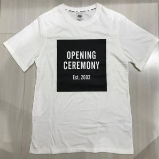 オープニングセレモニー(OPENING CEREMONY)のOPENING CEREMONY ボックスロゴTシャツ Sサイズ 新品未使用品(Tシャツ/カットソー(半袖/袖なし))