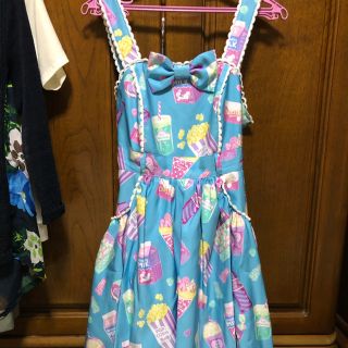 アンジェリックプリティー(Angelic Pretty)の7/13まで Fancy Candy ジャンパースカート (ひざ丈ワンピース)