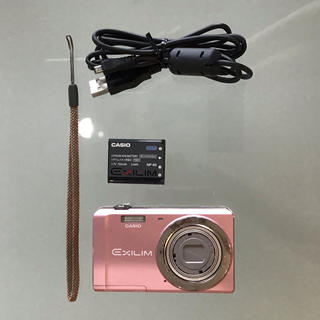 カシオ(CASIO)のCASIOカシオ デジタルカメラ EX-ZS5PK ピンク 動作確認済み W-③(コンパクトデジタルカメラ)