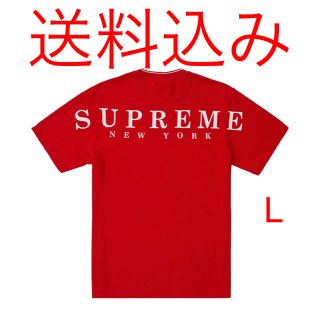 シュプリーム(Supreme)のSUPREME Stripe Rib Waffle Top Red Tee L(Tシャツ/カットソー(半袖/袖なし))