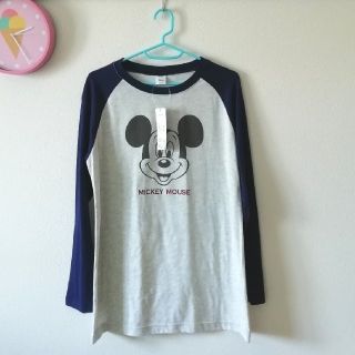 ディズニー(Disney)のDisney ミッキー ラグラン Tシャツ(Tシャツ(長袖/七分))