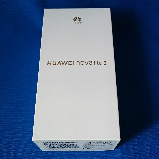 【新品】Huawei nova lite3 ブルー simフリー