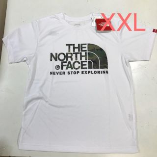 ザノースフェイス(THE NORTH FACE)のノースフェイス カモフラージュロゴT サイズ XXL ホワイト(Tシャツ/カットソー(半袖/袖なし))