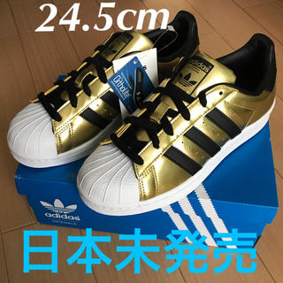 アディダス(adidas)のadidas superstar W BY9180 24.5cm ゴールド(スニーカー)