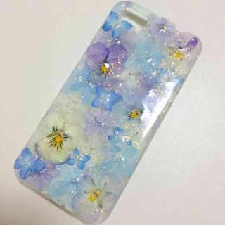 iPhone5・5Sケース☆押し花ケース(モバイルケース/カバー)