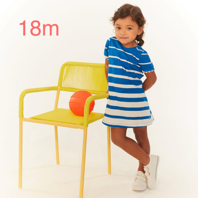 PETIT BATEAU(プチバトー)の新品 プチバトー ワンピース 18m キッズ/ベビー/マタニティのベビー服(~85cm)(ワンピース)の商品写真