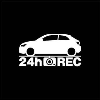 アウディ(AUDI)の【ドラレコ】アウディ A1【8X系】後期型 24時間 録画中 ステッカー(セキュリティ)