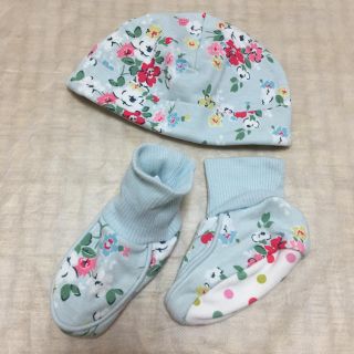 キャスキッドソン(Cath Kidston)の新生児 帽子&ソックスセット(帽子)