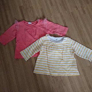 アカチャンホンポ(アカチャンホンポ)のTシャツ 2枚セット 70 女の子(ロンパース)