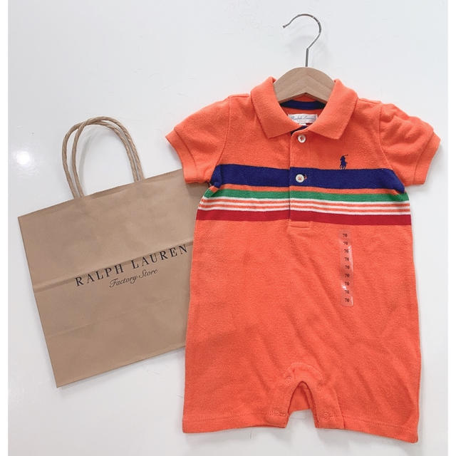 ラルフローレン ポロ ベビー服 ロンパース 6M 70cm 新品 POLO