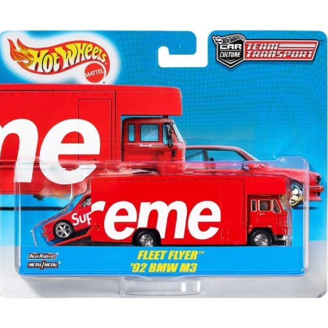 Supreme(シュプリーム)のSupreme HotWheels Fleet Flyer1992 BMW M3 エンタメ/ホビーのおもちゃ/ぬいぐるみ(ミニカー)の商品写真