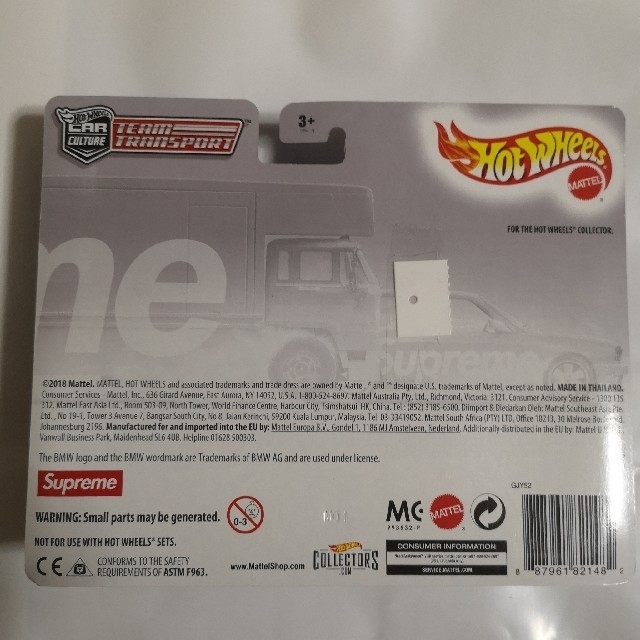 Supreme HotWheels Fleet Flyer1992 BMW M3 ミニカー Supreme HotWheels Fleet Flyer1992 BMW M3 ミニカー