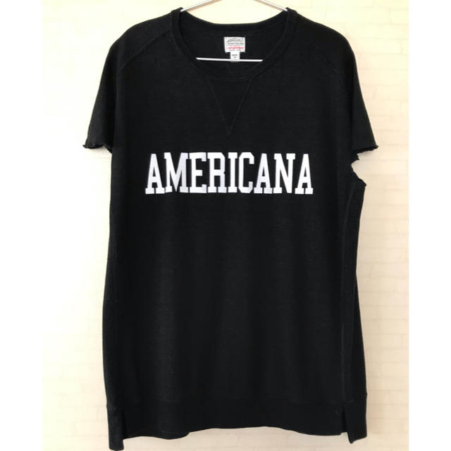 L'Appartement DEUXIEME CLASSE(アパルトモンドゥーズィエムクラス)のL'Appartement別注Americanaプルオーバー レディースのトップス(Tシャツ(半袖/袖なし))の商品写真