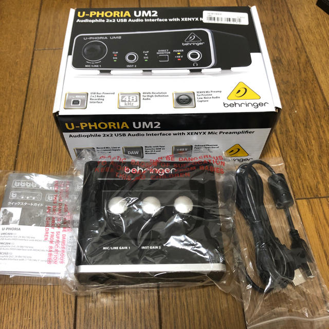 U-PHORIA UM2 behringer オーディオインターフェース 楽器のDTM/DAW(オーディオインターフェイス)の商品写真