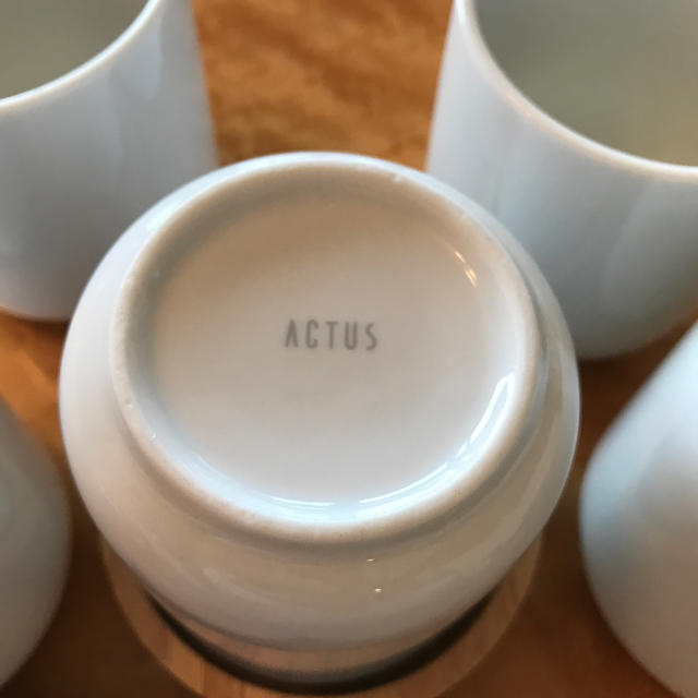 ACTUS(アクタス)の未使用 アクタス お茶 茶托 5客セット コンラン好きか方にも インテリア/住まい/日用品のキッチン/食器(食器)の商品写真