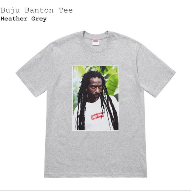 L】 Supreme Buju Banton Tee Heather Grey - Tシャツ/カットソー(半袖 ...