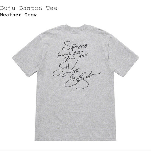 L】 Supreme Buju Banton Tee Heather Grey - Tシャツ/カットソー(半袖 ...