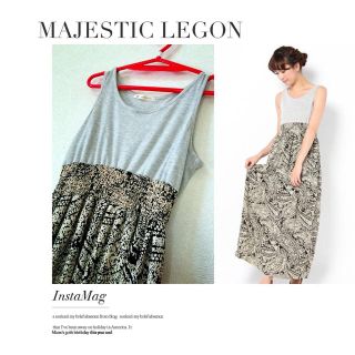 マジェスティックレゴン(MAJESTIC LEGON)のペイズリー柄マキシ丈ワンピース(ロングワンピース/マキシワンピース)