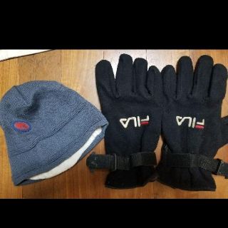 バートン(BURTON)のFILA　手袋　+　バートン　ニット帽(ウエア/装備)