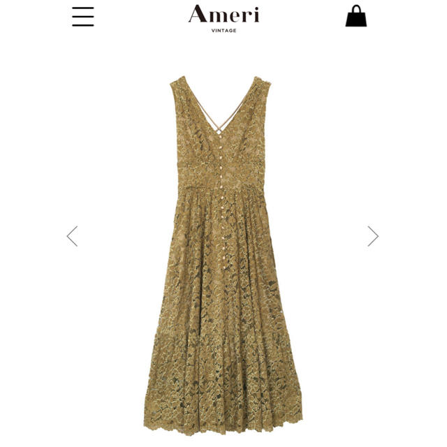 Ameri VINTAGE(アメリヴィンテージ)のAmeri vintage Back cross dress レディースのフォーマル/ドレス(ロングドレス)の商品写真