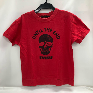 エビス(EVISU)のエヴィス EVISU 半袖 Tシャツ 赤 38(Tシャツ/カットソー(半袖/袖なし))