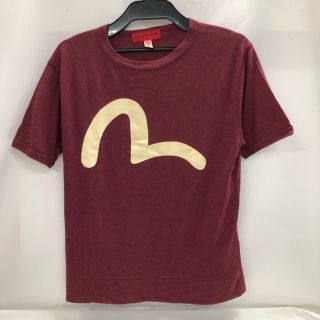 エビス(EVISU)のエヴィス EVISU 半袖 Tシャツ かもめ プリント ボルドー 38(Tシャツ/カットソー(半袖/袖なし))