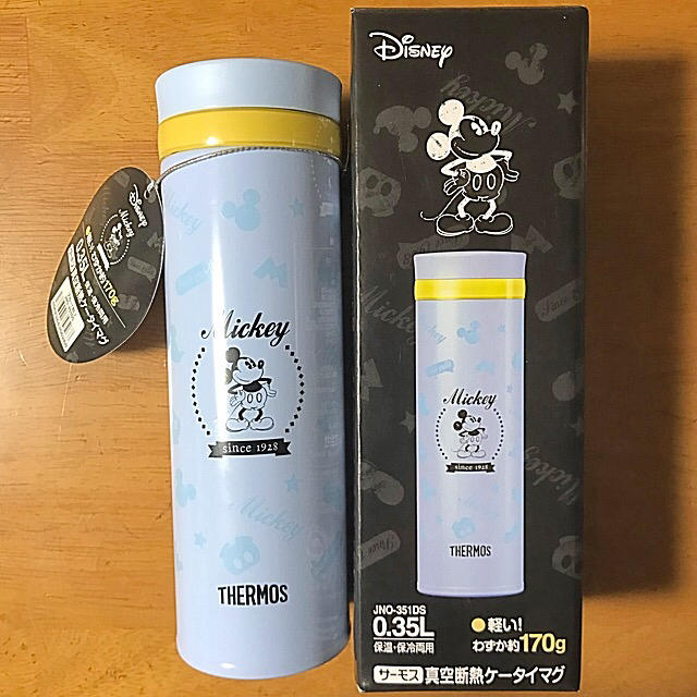 THERMOS(サーモス)のサーモス 水筒 ミッキー 真空断熱ケータイマグ ３５０ml（ブルー） キッズ/ベビー/マタニティの授乳/お食事用品(水筒)の商品写真