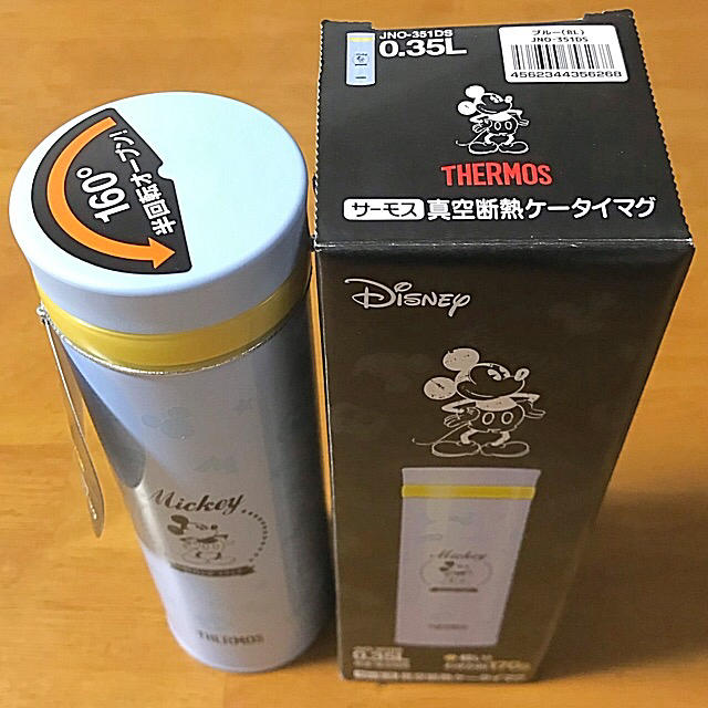 THERMOS(サーモス)のサーモス 水筒 ミッキー 真空断熱ケータイマグ ３５０ml（ブルー） キッズ/ベビー/マタニティの授乳/お食事用品(水筒)の商品写真