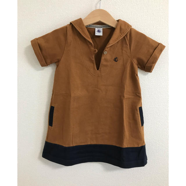 PETIT BATEAU(プチバトー)のPetit Bateau  セーラーワンピース  81cm キッズ/ベビー/マタニティのベビー服(~85cm)(ワンピース)の商品写真