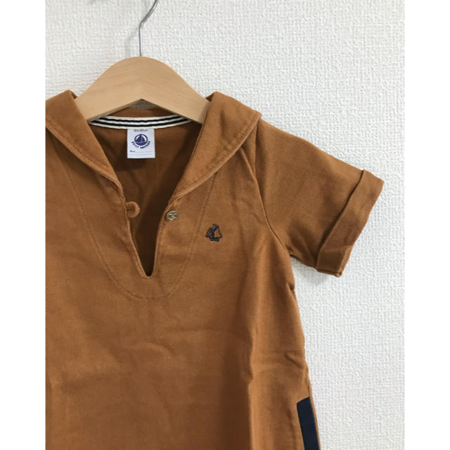 PETIT BATEAU(プチバトー)のPetit Bateau  セーラーワンピース  81cm キッズ/ベビー/マタニティのベビー服(~85cm)(ワンピース)の商品写真