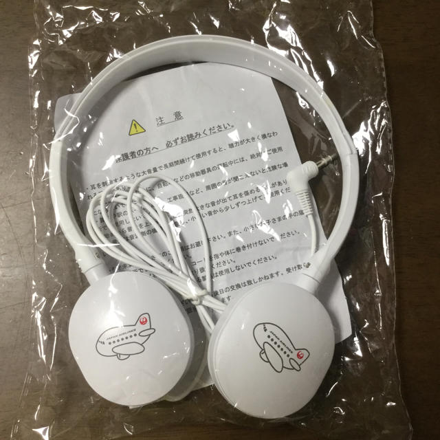 JAL(日本航空)(ジャル(ニホンコウクウ))のJAL♡子供用ヘッドフォン♡非売品 スマホ/家電/カメラのオーディオ機器(ヘッドフォン/イヤフォン)の商品写真