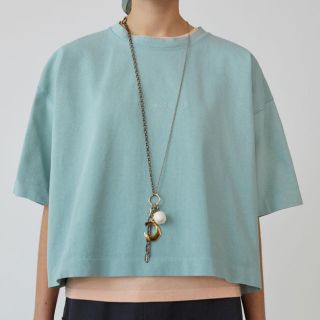 アクネ(ACNE)のacne studios トーナルカラーロゴT ライトブルー(カットソー(半袖/袖なし))