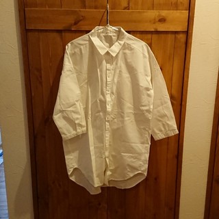 《本日まで値下げ》白ビッグシャツ(シャツ/ブラウス(長袖/七分))