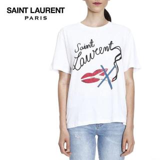 サンローラン 白Tシャツ Tシャツ(レディース/半袖)の通販 5点 | Saint