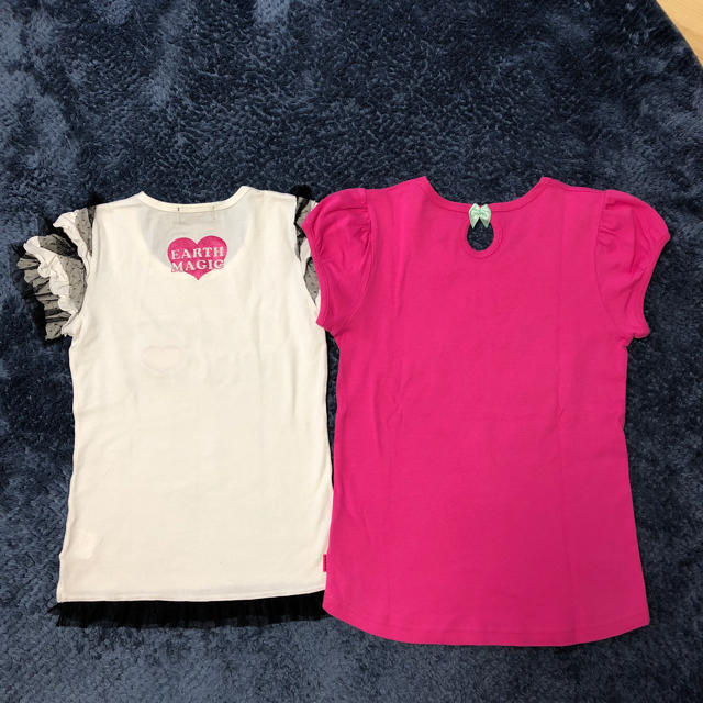 EARTHMAGIC(アースマジック)のEARTHMAGIC Tシャツ2枚セット 160㎝ キッズ/ベビー/マタニティのキッズ服女の子用(90cm~)(Tシャツ/カットソー)の商品写真