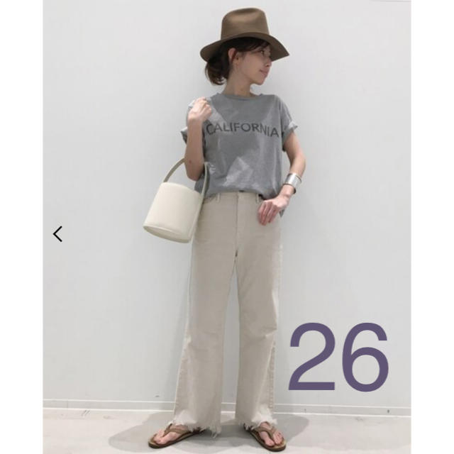 L'Appartement DEUXIEME CLASSE(アパルトモンドゥーズィエムクラス)のUPPER HIGHTS CORDUROY DENIM ナチュラル 26 レディースのパンツ(カジュアルパンツ)の商品写真