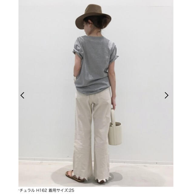 L'Appartement DEUXIEME CLASSE(アパルトモンドゥーズィエムクラス)のUPPER HIGHTS CORDUROY DENIM ナチュラル 26 レディースのパンツ(カジュアルパンツ)の商品写真