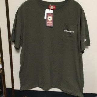 コンバース(CONVERSE)の新品タグ付 コンバースTシャツ ダークグリーンＬL サイズ(Tシャツ(半袖/袖なし))