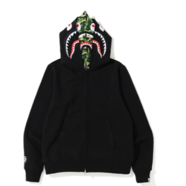 bape abc shark full zip double hoodie M