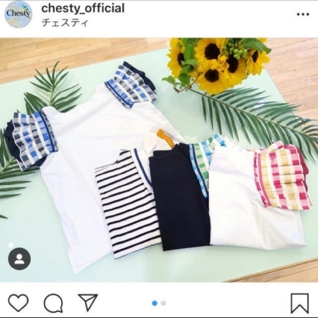 Chesty☆ボーダーフリルTシャツ☆Chestyアプワイザージャスグリッティー 1