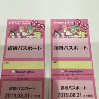 ハーモニーランド パスポート チケット 2枚セット(遊園地/テーマパーク)