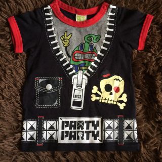 パーティーパーティー(PARTYPARTY)のパーティパーティ♪Tシャツ70☆黒(Ｔシャツ)